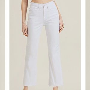 White Risen Straight Leg Jeans